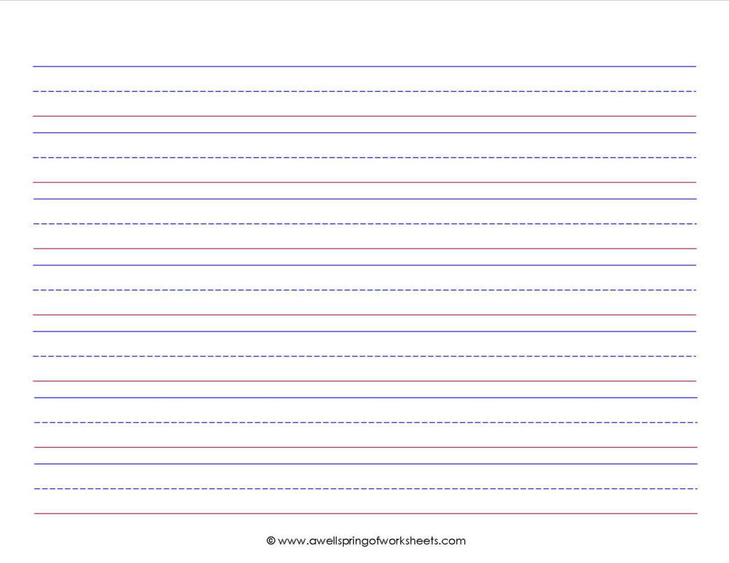 Grade Level Worksheets A Wellspring Of Worksheets Writing Paper Lined