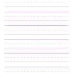1 Inch Handwriting Paper Purple 72 Tim S Printables