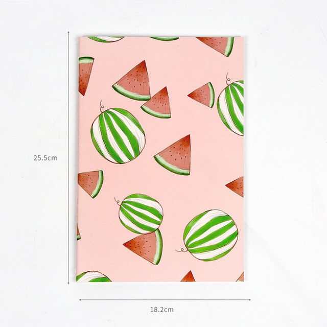1 Pcs Cute Notebook Paper Cute Fruit Pattern Lined Paper Notepad 