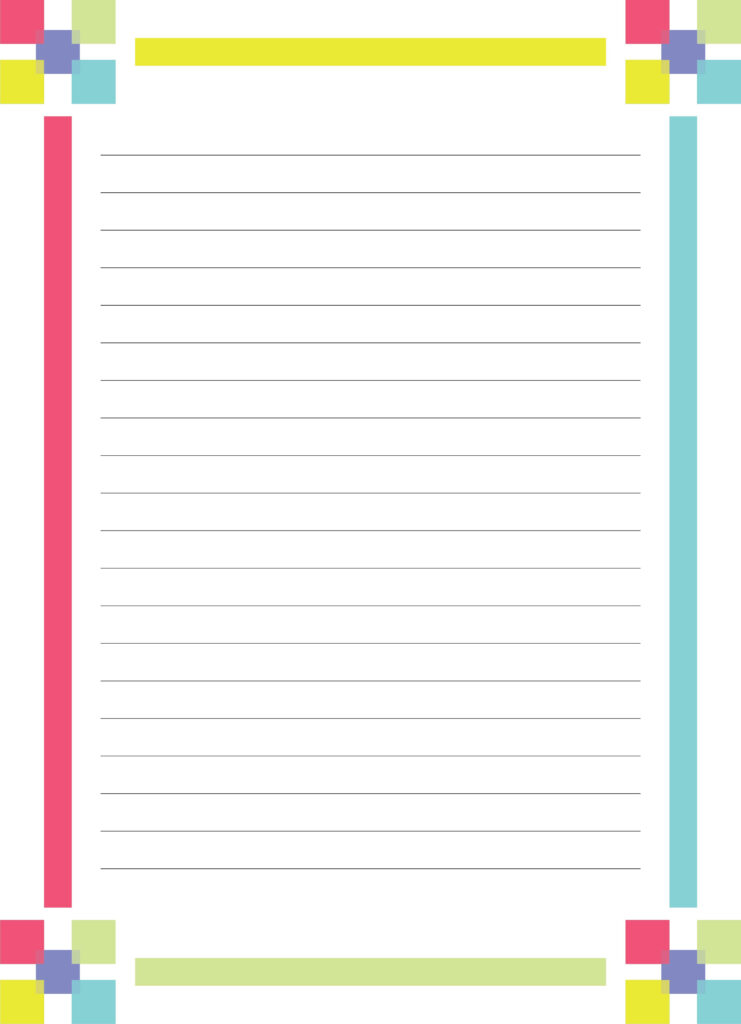 10 Best Dog Free Printable Lined Writing Paper With Borders | Lined ...