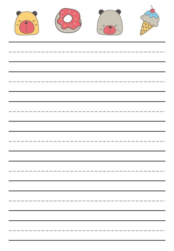 10 Best Free Printable Handwriting Paper Printablee | Lined Paper Printable