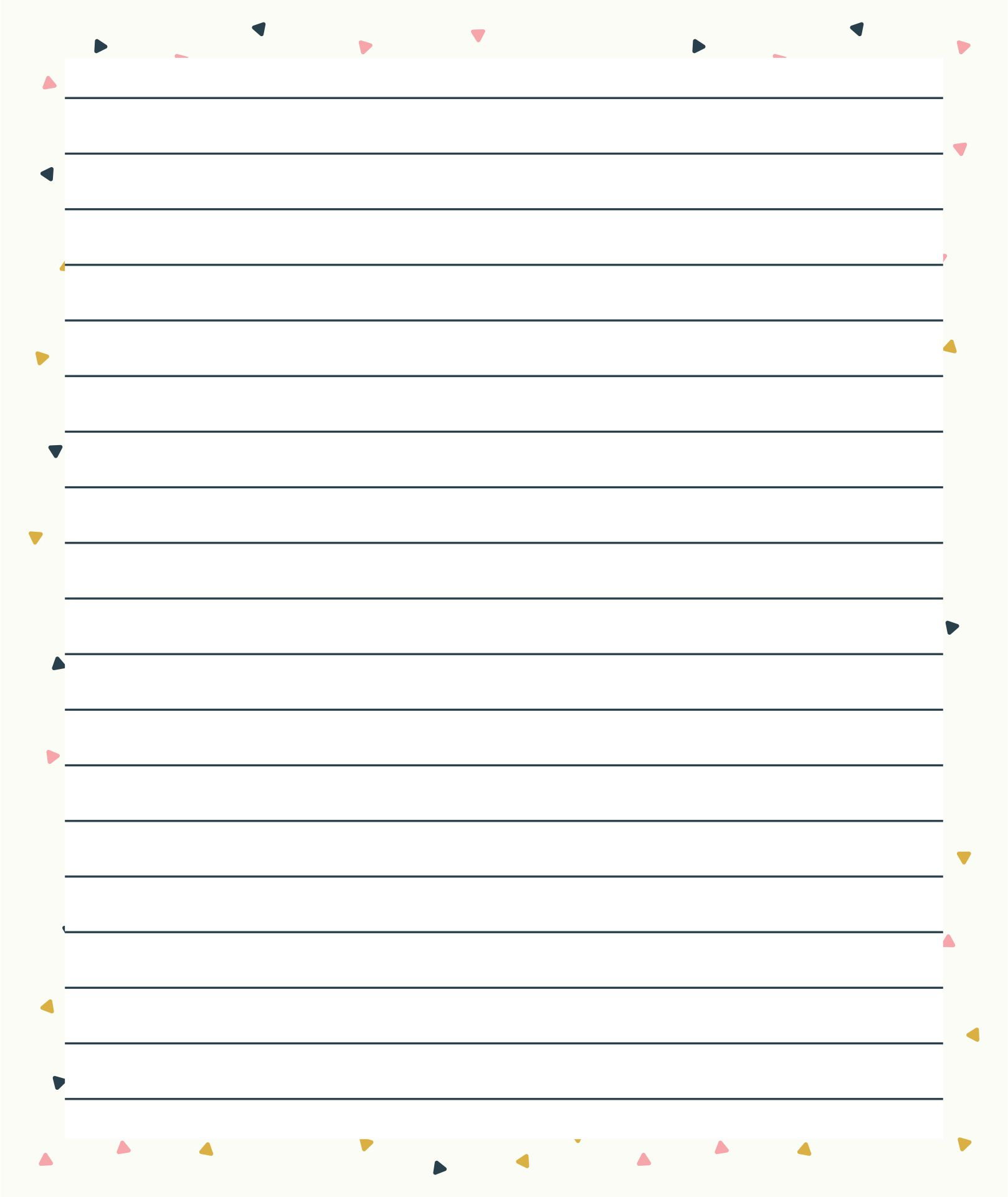 Lined Journal Paper Template