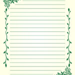 10 Best Printable Lined Stationery Printablee