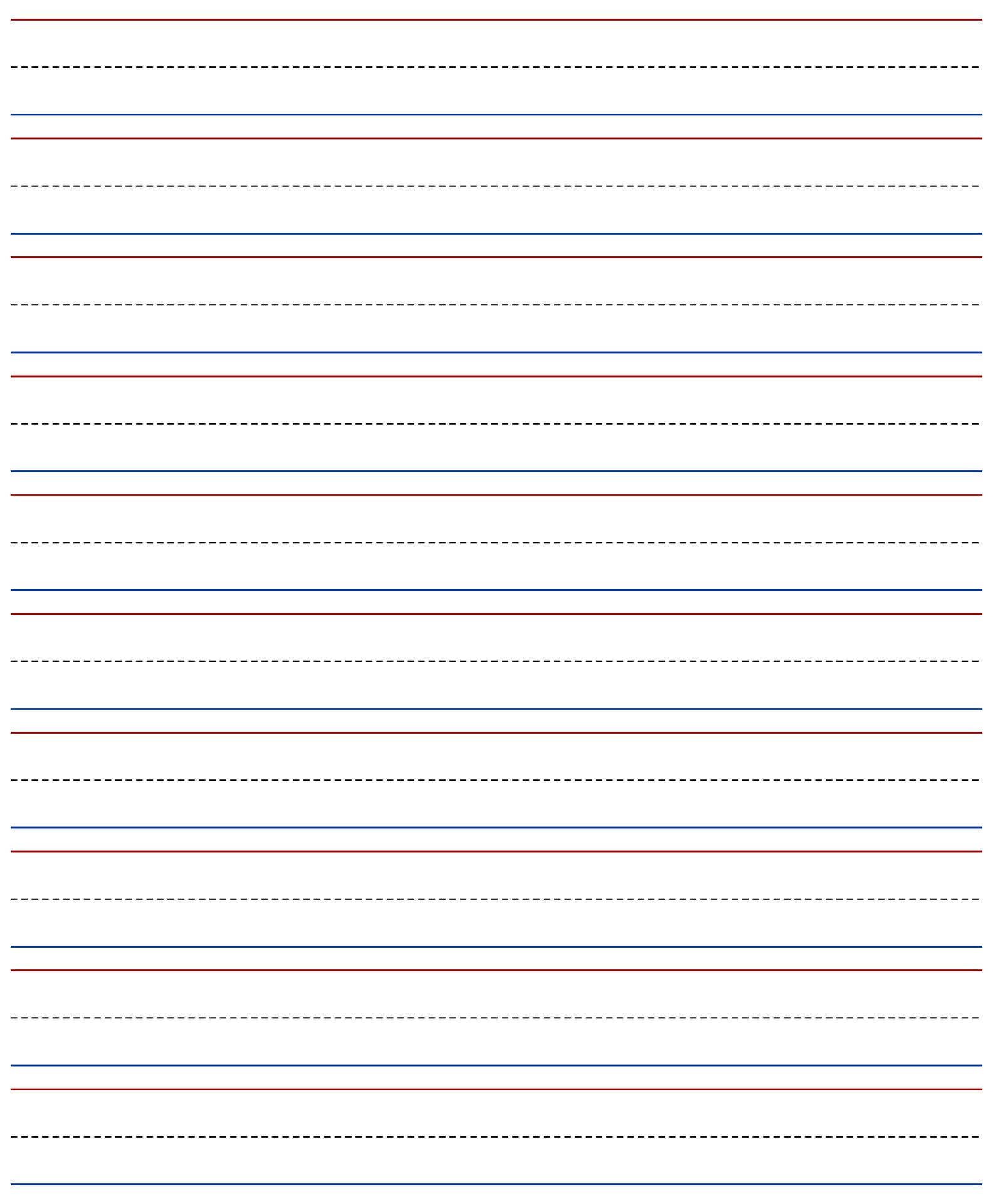 10 Best Printable Primary Writing Paper Template Printablee