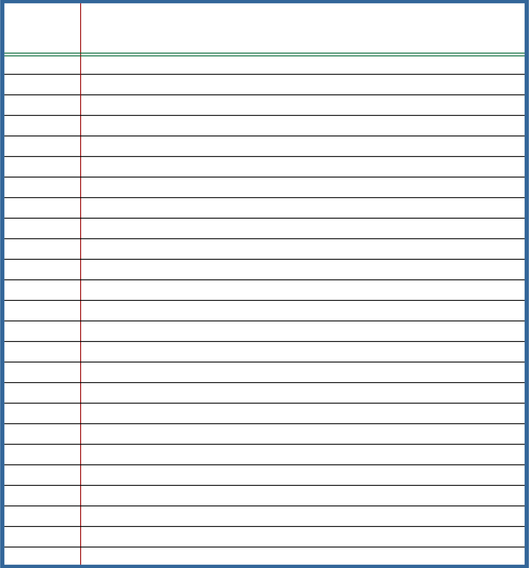 Printable Lined Paper Template Free