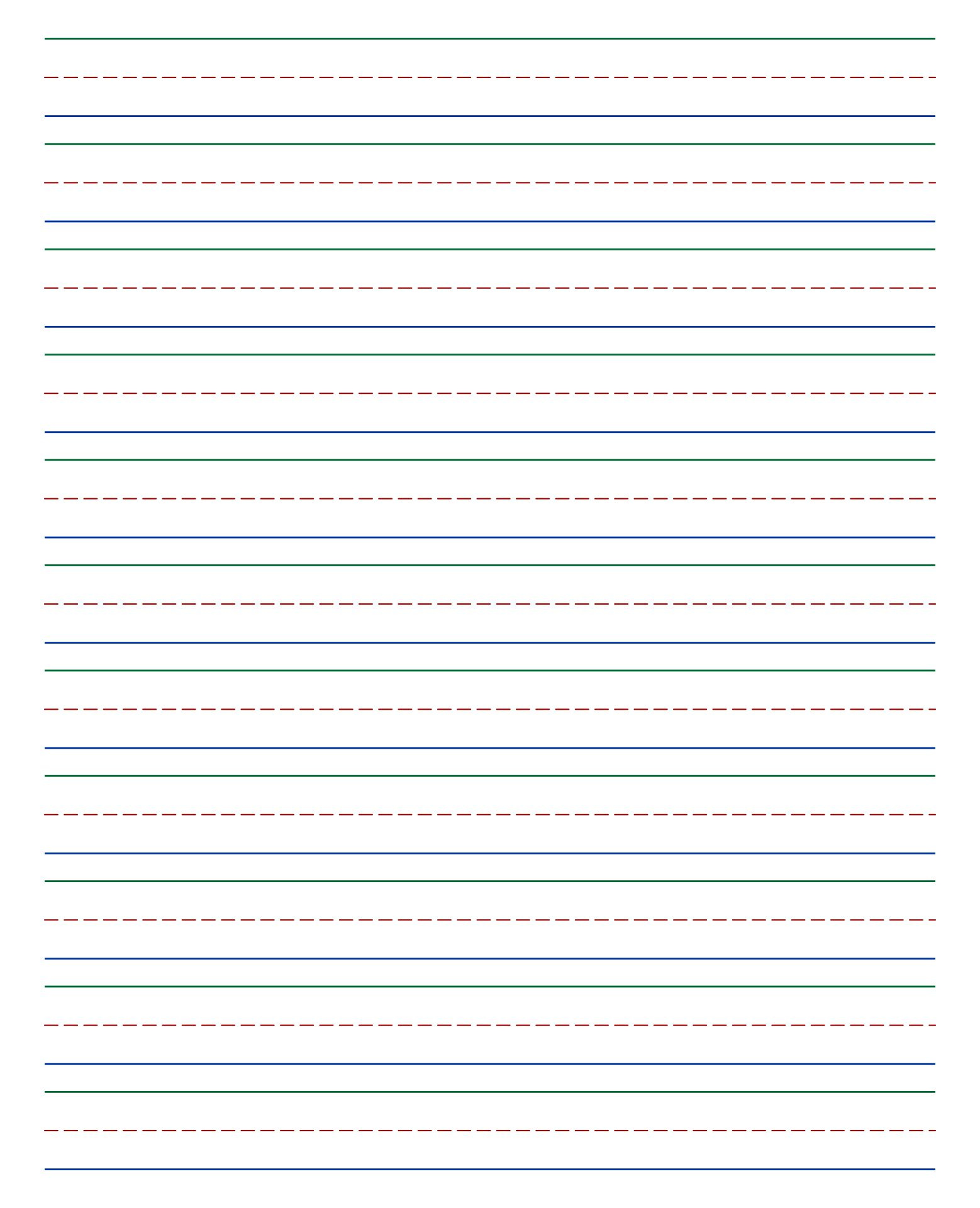 10 Best Standard Printable Lined Writing Paper Printablee