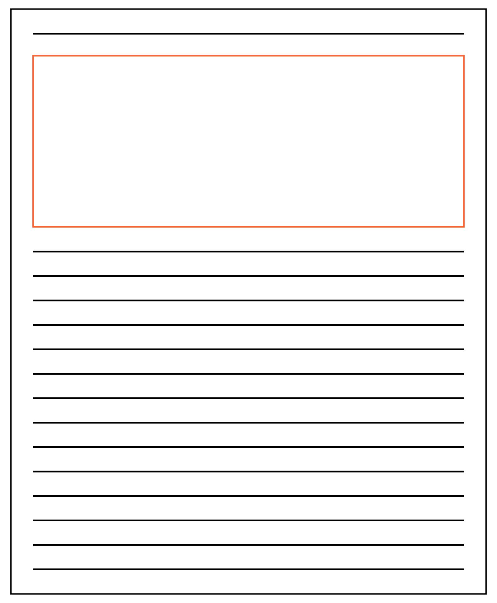 10 Best Standard Printable Lined Writing Paper Printablee