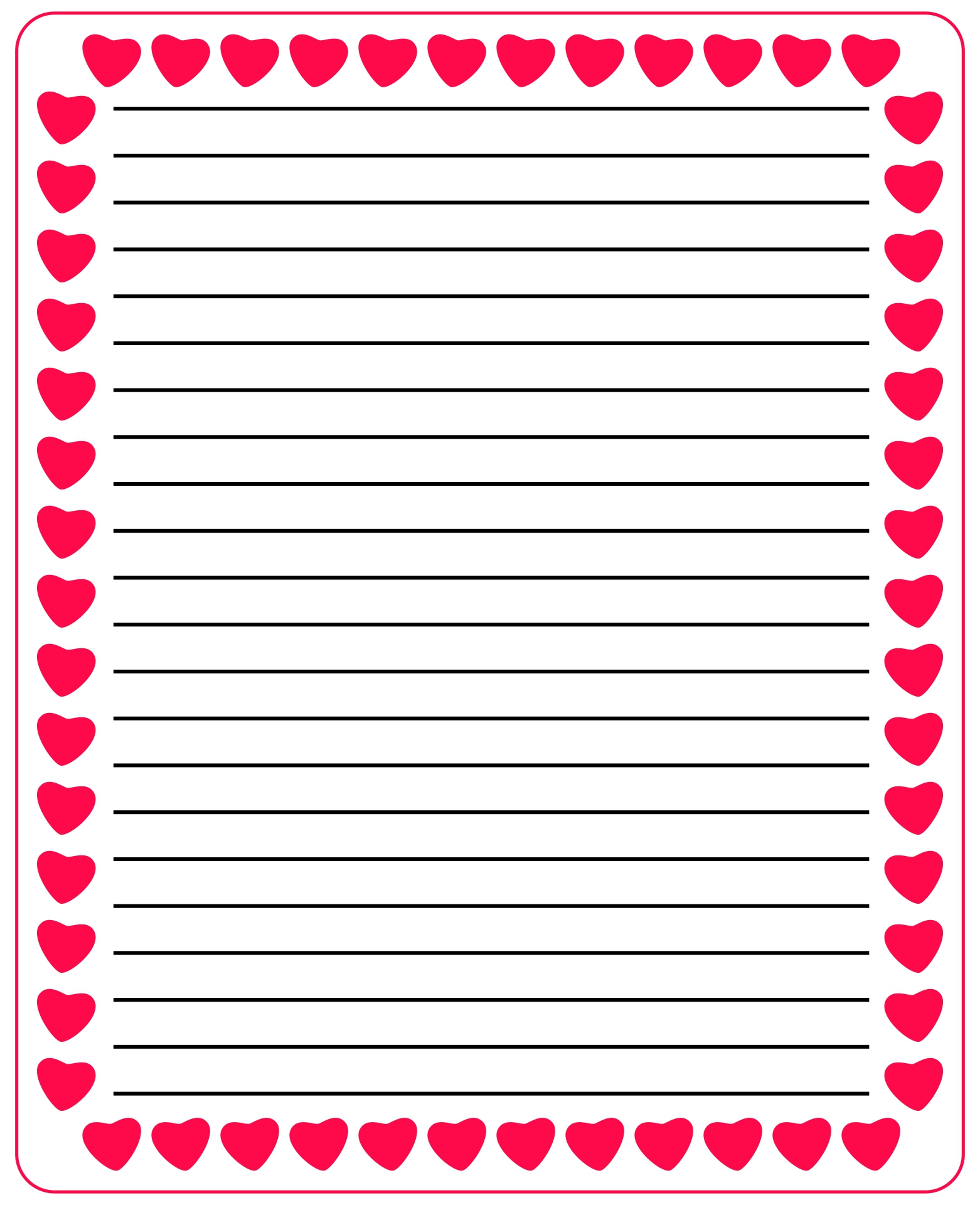 Free Printable Lined Paper For Letter Writing