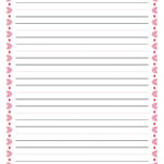 11 Best Printable Lined Paper With Borders Printablee