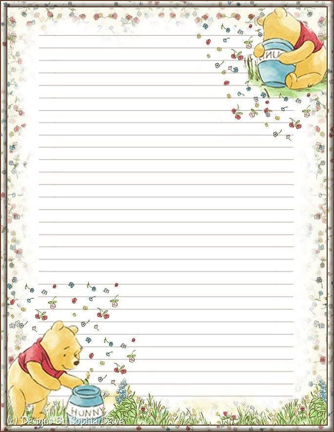Printable Lined Note Paper Cute