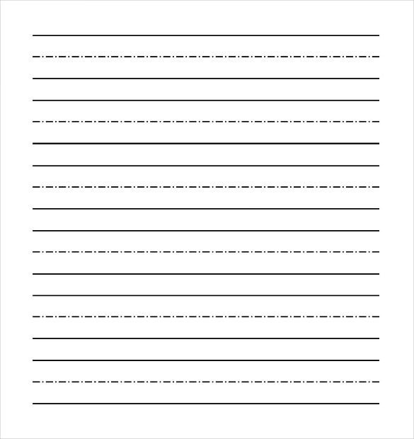 Printable Dotted Lined Paper Template