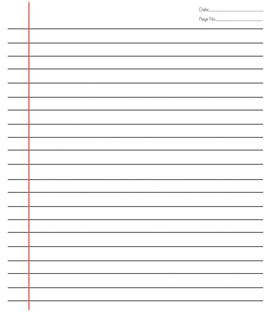  20 Free Printable Blank Lined Paper Template In Pdf With Microsoft 