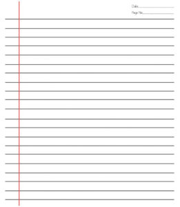 20 Free Printable Blank Lined Paper Template In Pdf With Microsoft ...