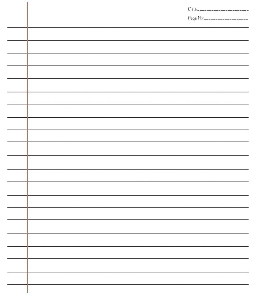 20 Free Printable Blank Lined Paper Template In Pdf With Microsoft ...