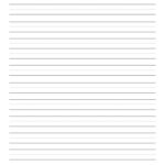 2Nd Grade Blank Writing Paper Second Grade Lined Paper Manuscript