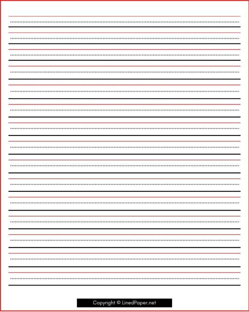 3 Free Lined Paper For Cursive Writing Templates In PDF | Lined Paper ...