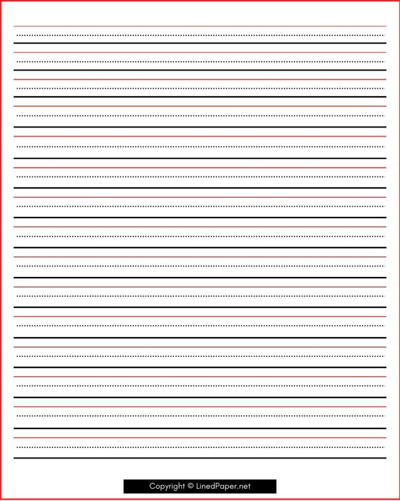 3 Free Lined Paper For Cursive Writing Templates In PDF