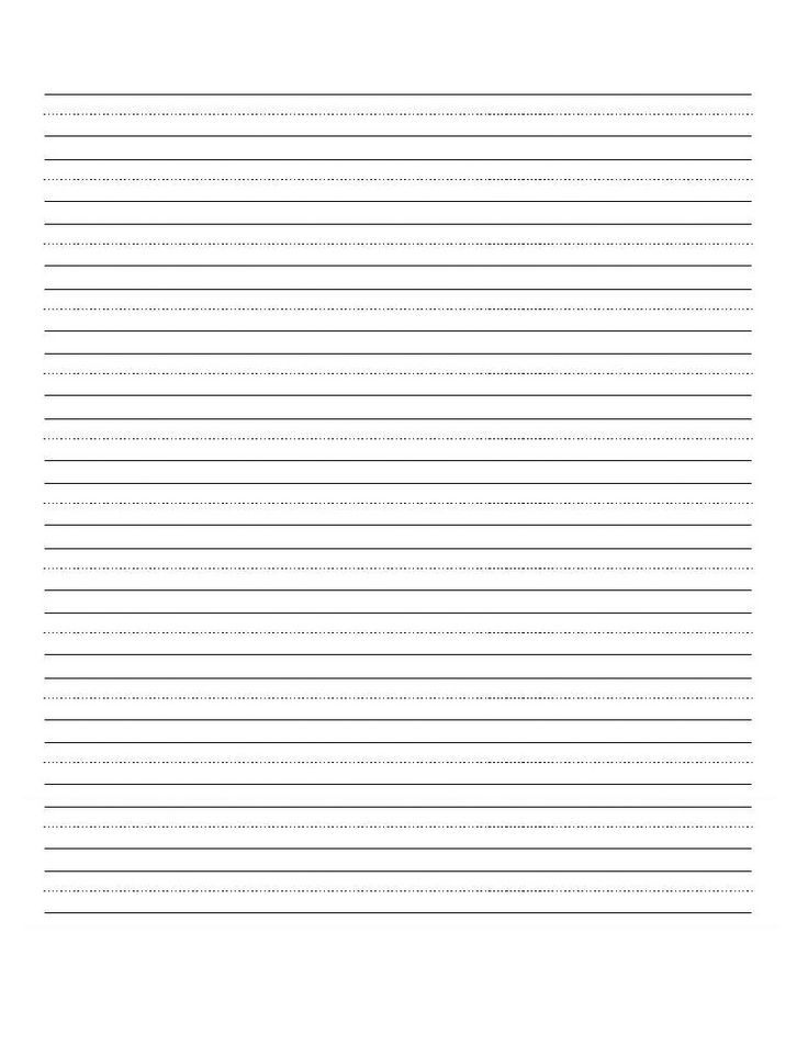 Lined Writing Paper For 3rd Grade