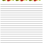 5 Best Free Printable Christmas Border Lined Writing Paper Printablee