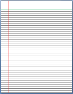 6 Free Lined Paper Templates MS Word Documents | Lined Paper Printable