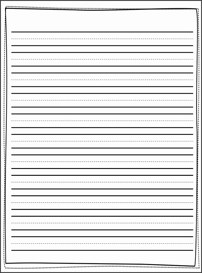 Printable First Grade Lined Writing Paper