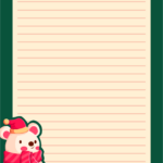 8 Best Printable Christmas Lined Paper With Borders Printablee