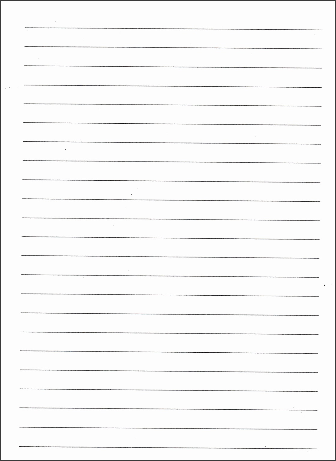 Lined Paper Printable For Kids Writing Black And White
