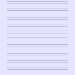 A4 Size Lined Paper With Narrow Black Lines Light Blue Free Download
