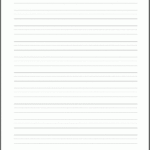 Blank Lined Paper Handwriting Practice Worksheet Student Handouts