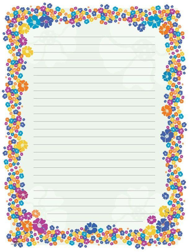 Lined Paper With Designs