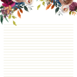 Boho Chic Stationery Writing Paper Printable Stationery Free