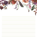 Boho Floral Stationary For House Warming Writing Printables Letter