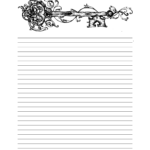 Book Of Shadows BOS Lined Page Printable Writing Paper Printable