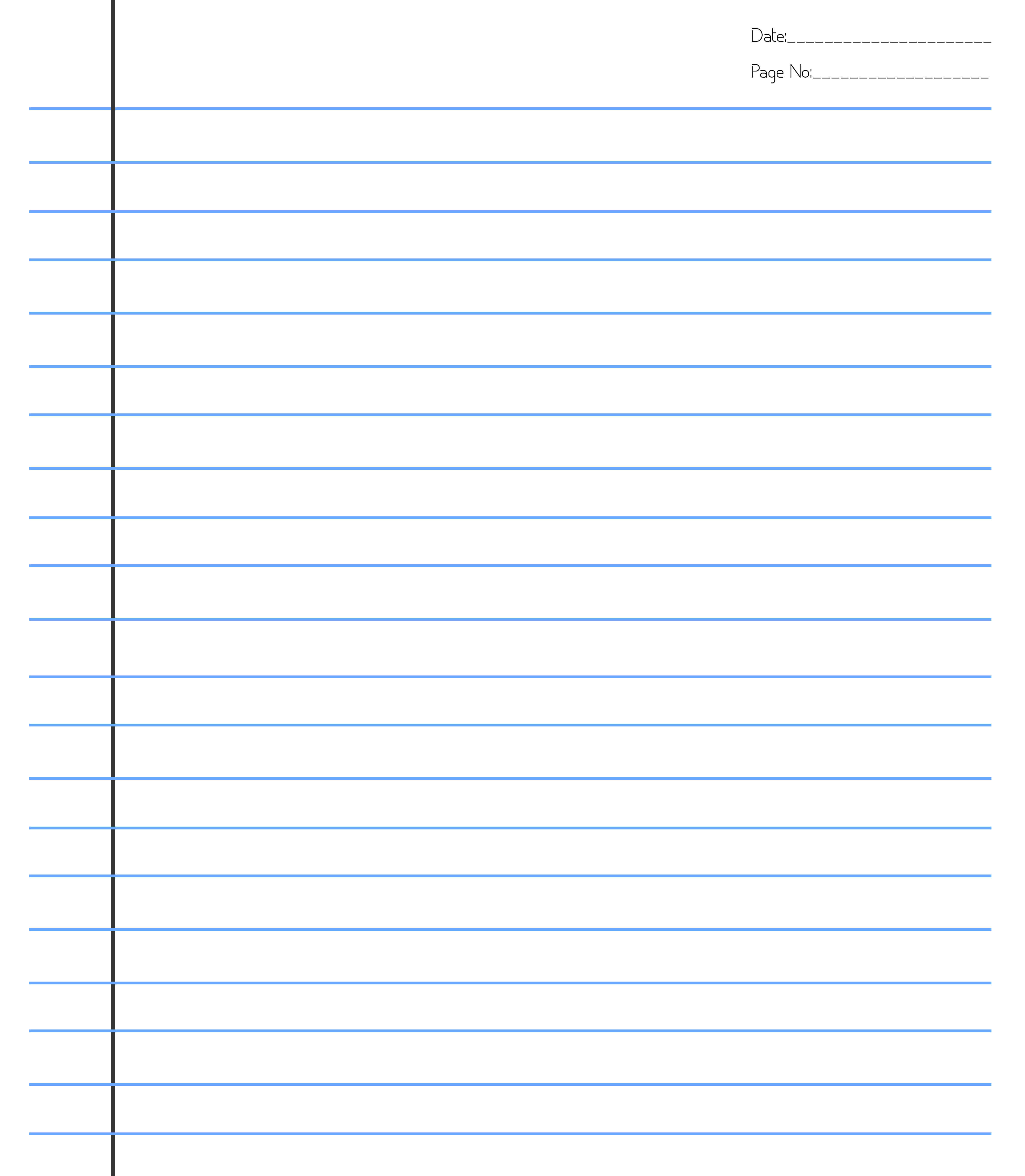 Microsoft Word Lined Paper Template