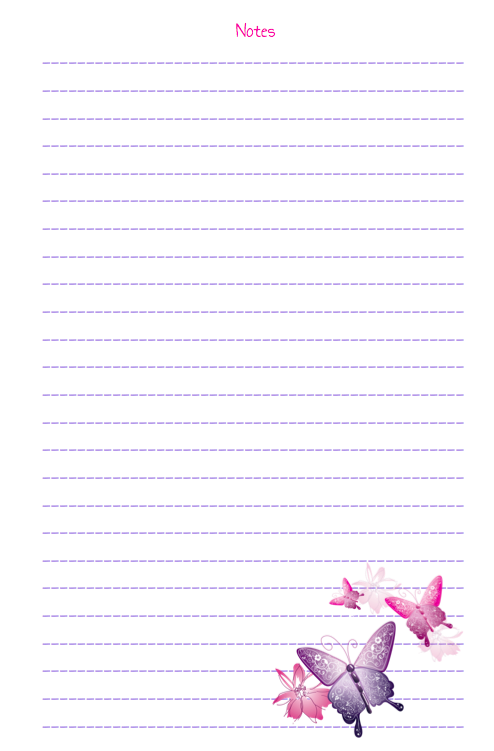 Cute Butterfly Printables Free Printable Stationery Printable Lined 