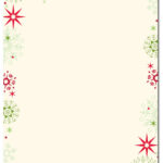 Designer Invitation Paper Theme Letterhead Stationery Christmas