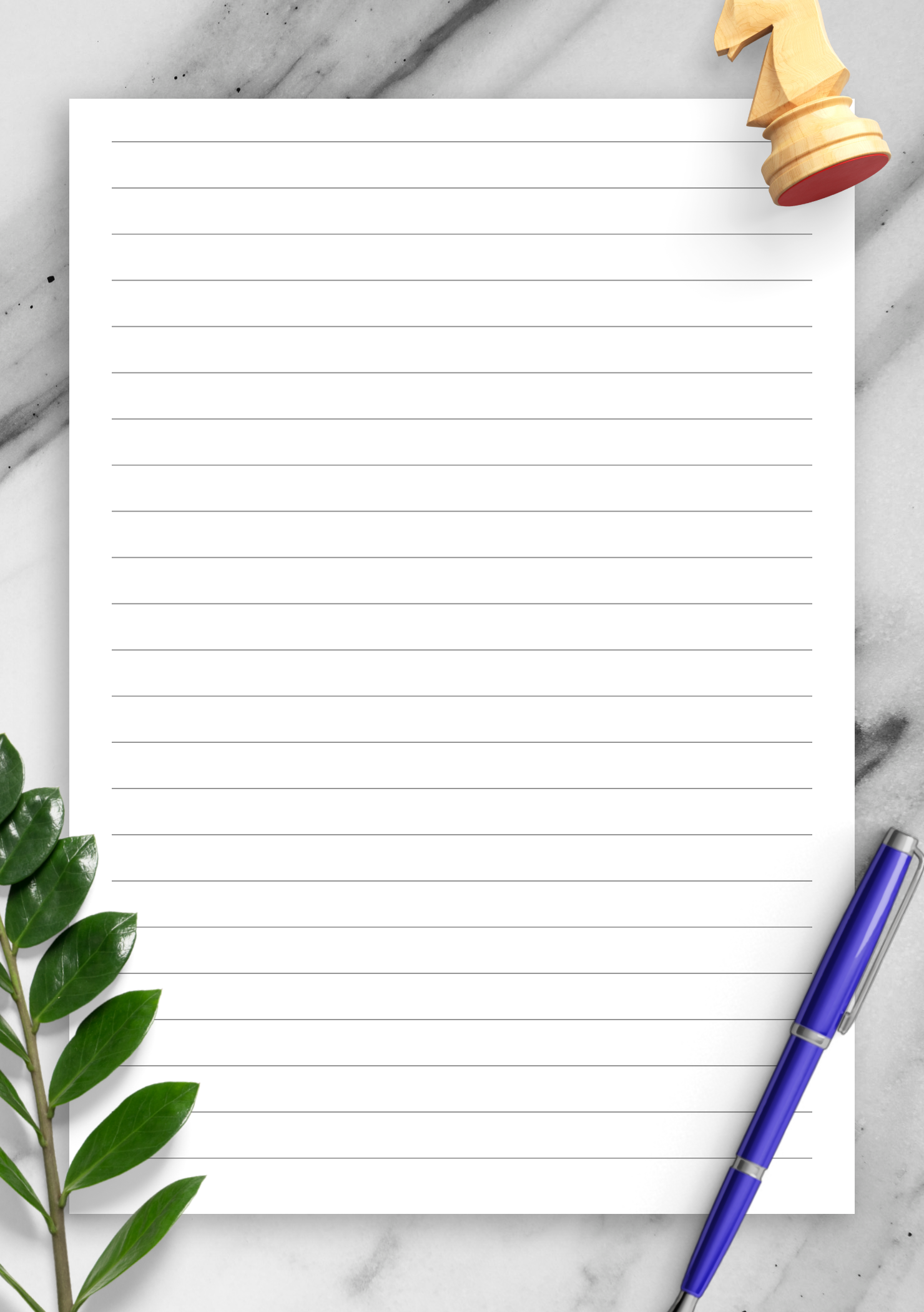 Download Printable Lined Paper Template Wide Ruled 8 7mm PDF