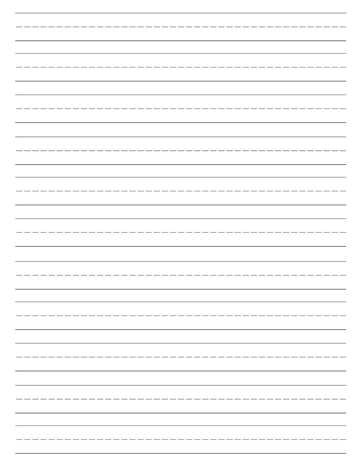 Elementary Lined Paper Printable Free Free Printable | Lined Paper ...