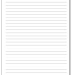 Fall Lined Writing Paper A4 Landscape Lined Paper Template A4 Free