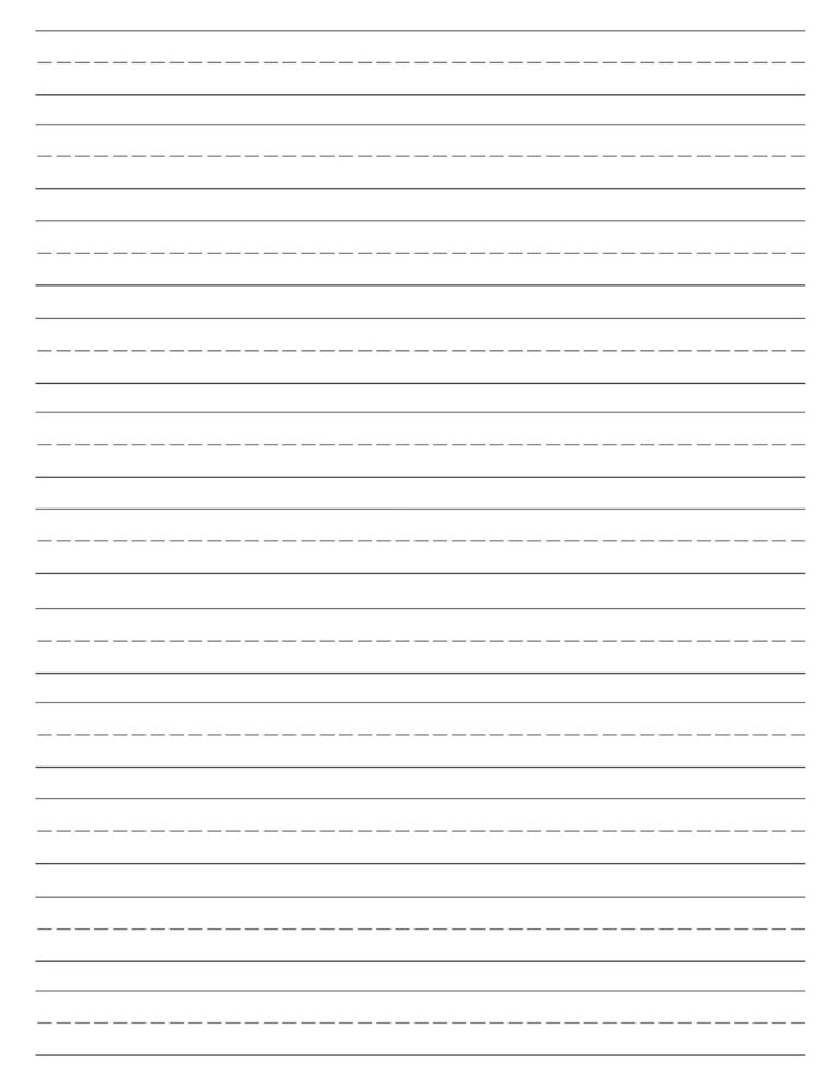 Fall Lined Writing Paper A4 Landscape Lined Paper Template A4 Free ...