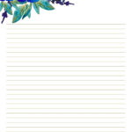 Floral Writing Paper Printables Letter Paper 8 5 X 11 In Floral Card