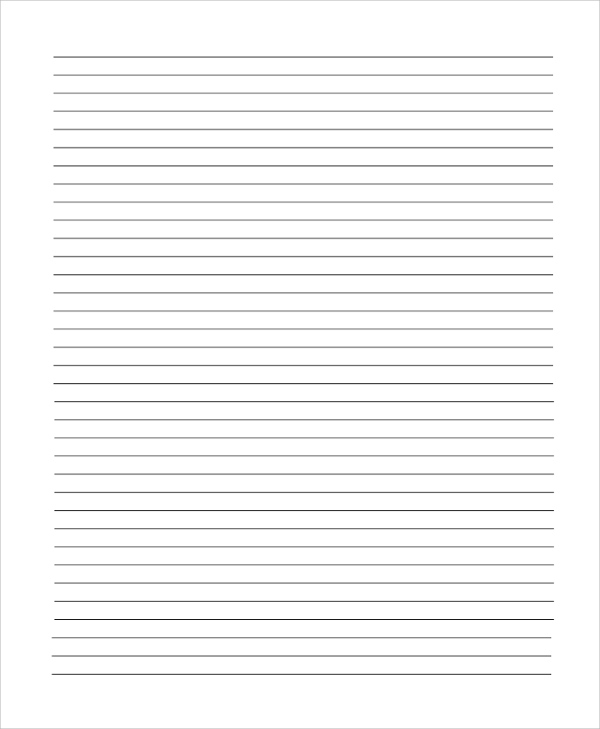 FREE 19 Sample Lined Paper Templates In PDF MS Word