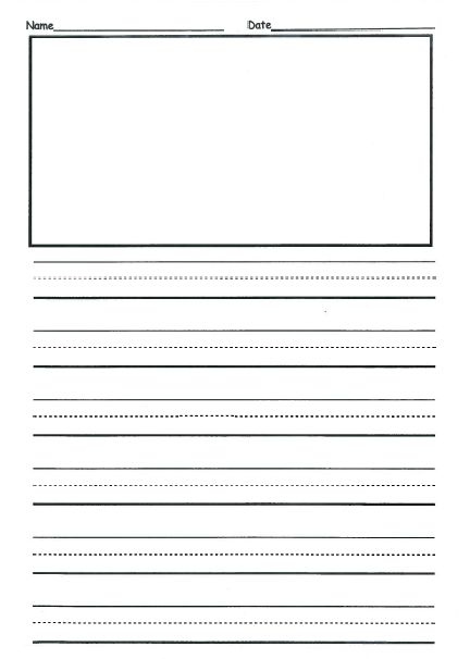Free 2nd Grade Writing Template This Is Front Back And They Can Use 