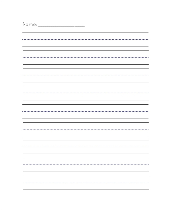 Large Lined Paper Printable