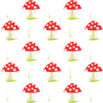 Free Digital Mushroom Scrapbooking Paper Ausdruckbares Geschenkpapier