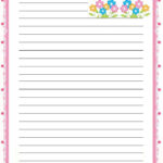 Free Lined Handwriting Paper With Border Free Printable Stationery