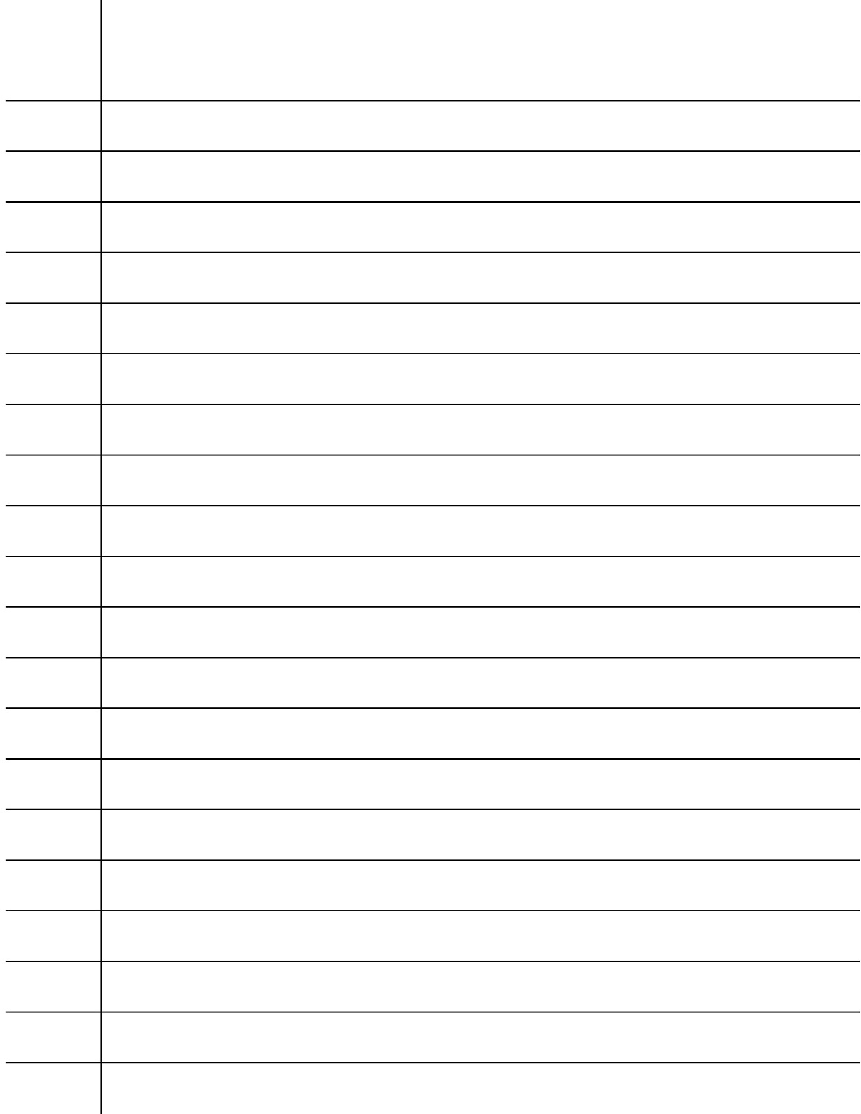 Lined Writing Paper Free