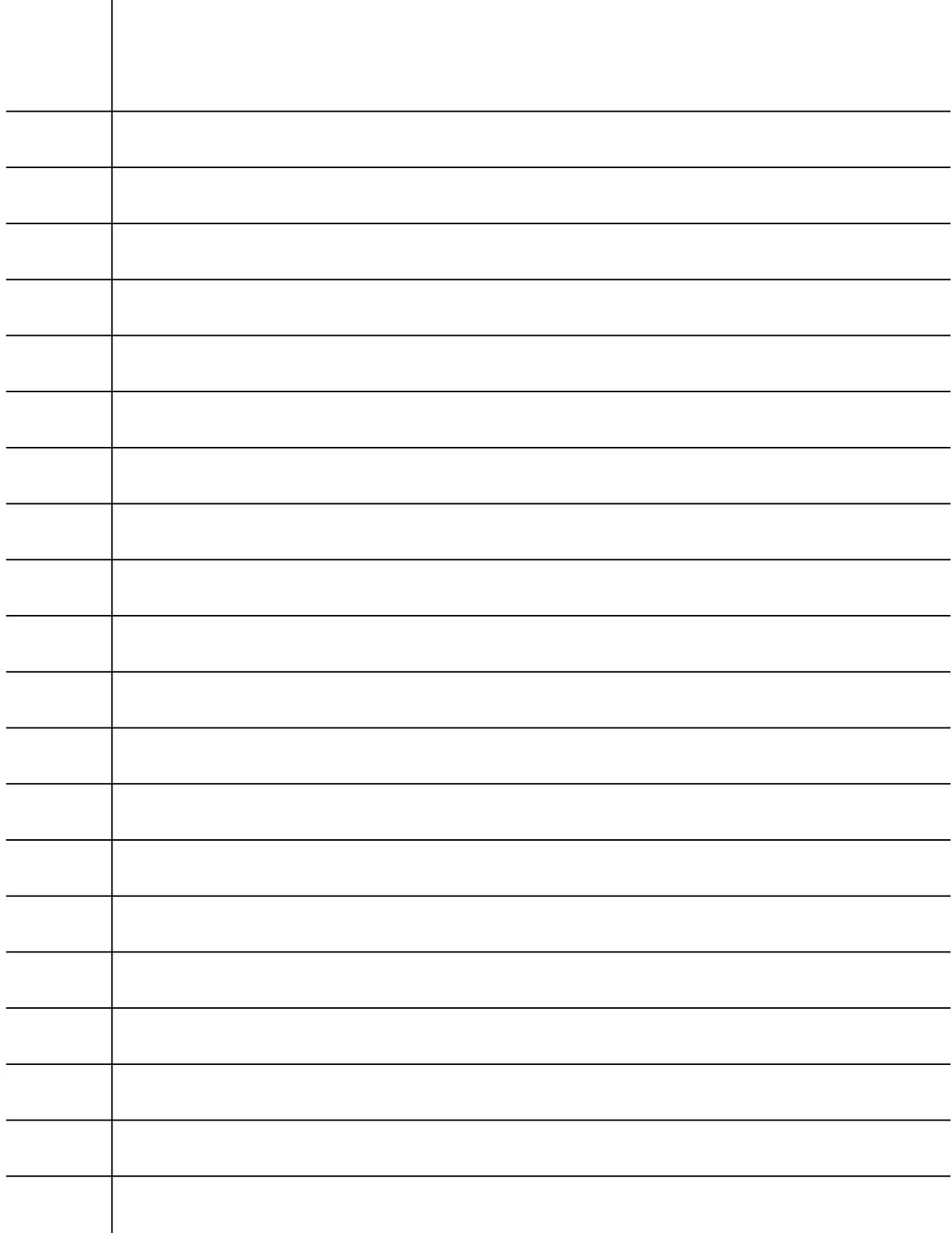 Free Lined Paper For Writing 101 Activity