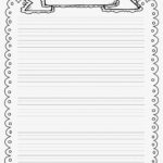 Free Lined Paper With Border Popcorn Border Writing Paper Free