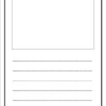 Free Lined Paper With Space For Story Illustrations Lined Writing